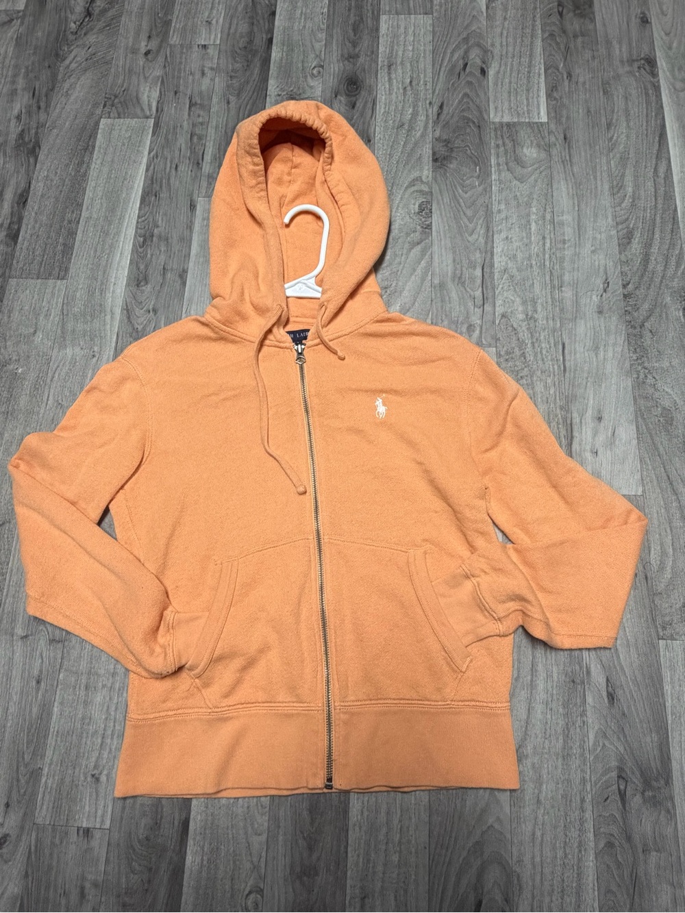 Ralph Lauren Peach Zip-Up Hoodie Jacket